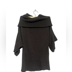 Loft Elegant Brown Off-Shoulder Sweater